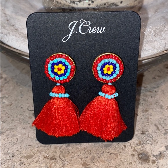 J. Crew Mini Scope Tassel Earrings - Picture 7 of 7